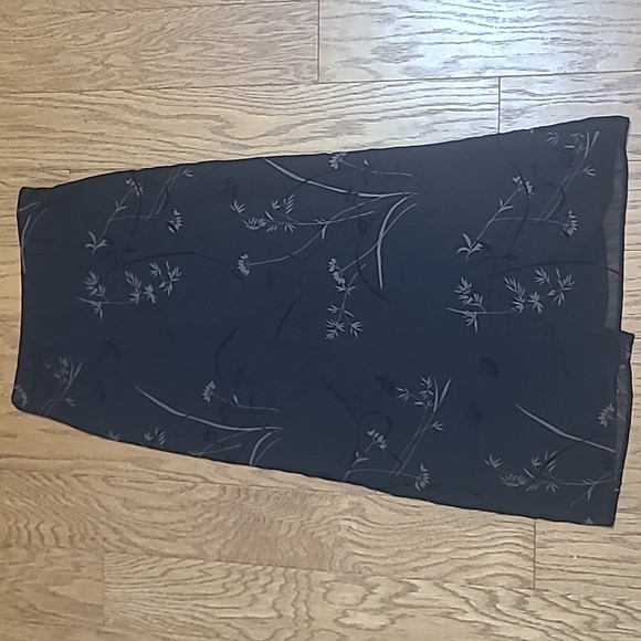 Express Dresses & Skirts - Vintage Express Black Floral Maxi skirt 11/12